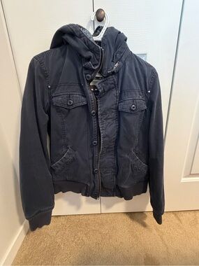 TNA Women's Bomber Jacket - Dark Blue